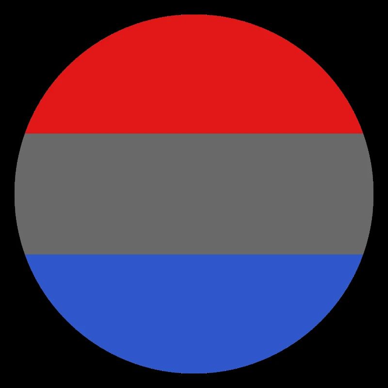 Runde Luxemburger Flagge