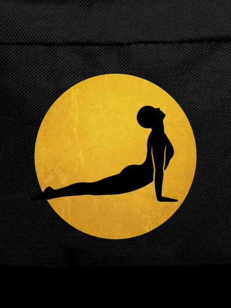 Looking Up Dog Yoga Silhouette Sun