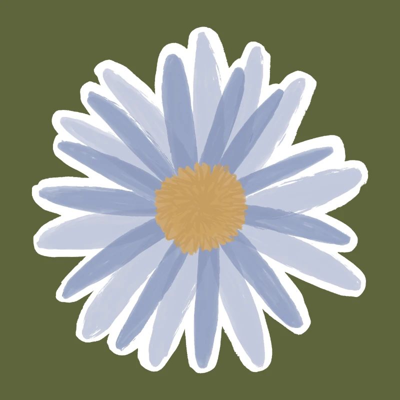 Blue Daisy Bloom Tee