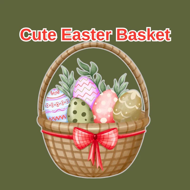 Cute Easter Basket Shirt – Easter Eggs Tee