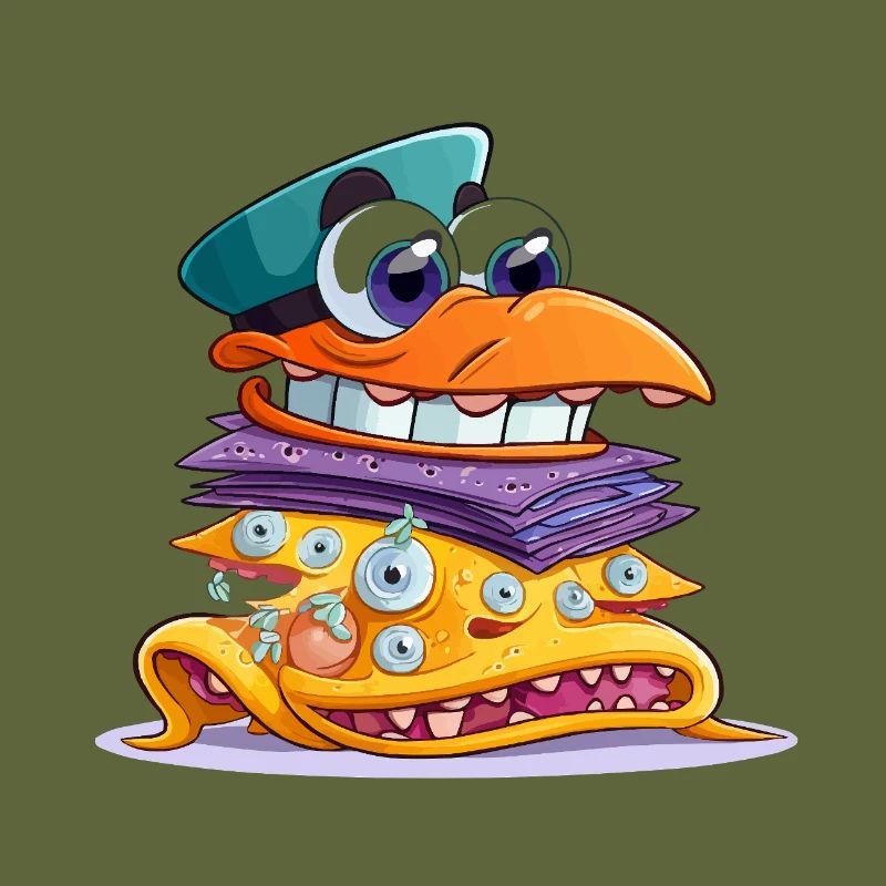 Sandwich MonsterStack coloré