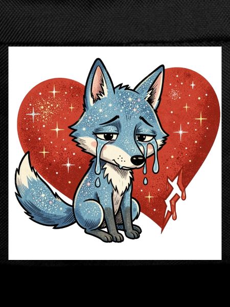 Fox animal sad symbol heart broken