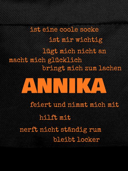 Annika als Spruch