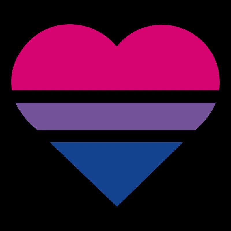 Pride Flag Heart · Bisexual