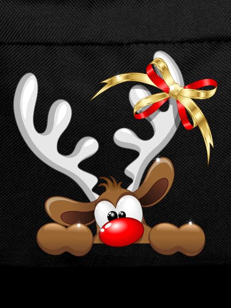 Funny Reindeer Cartoon Peeking Christmas meme