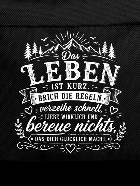 Lebe Mutig – Regeln brechen Zitat
