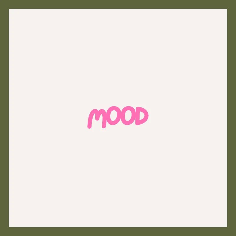 "MOOD" Graphic Tee Design