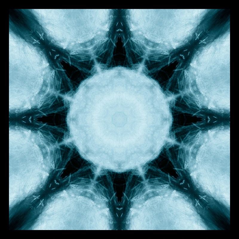 Eisiger Mandala Kaleidoskop