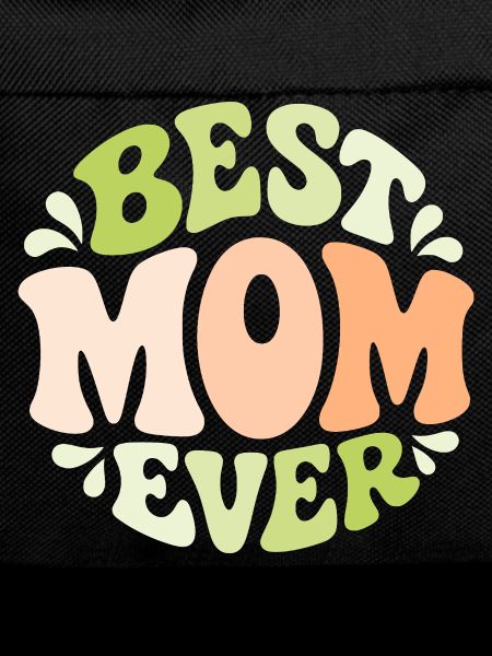 Best Mom Ever Pastel Bubbel Design