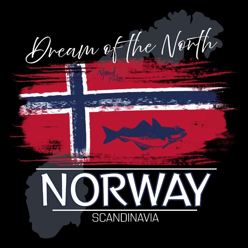 Poisson du drapeau de la Norvège de rêve