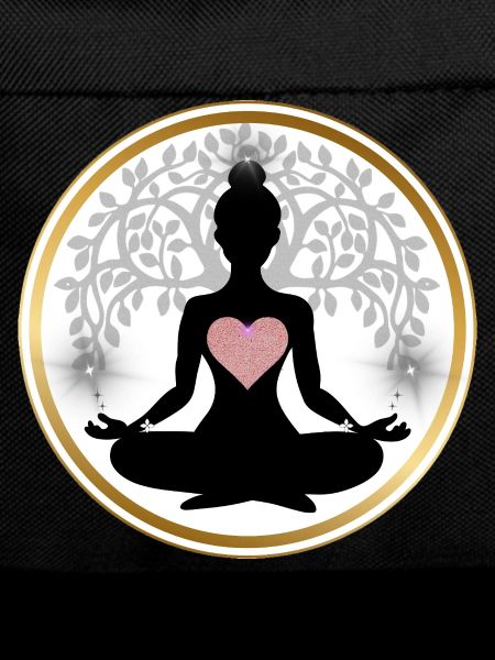 Silhouette Yoga Heart Mandala