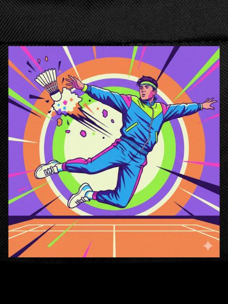 Neon Pop Tennis Star Retro Style