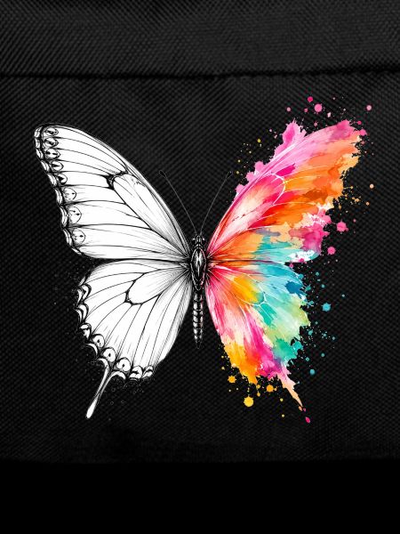 Aquarell-Schmetterling mit Tinte