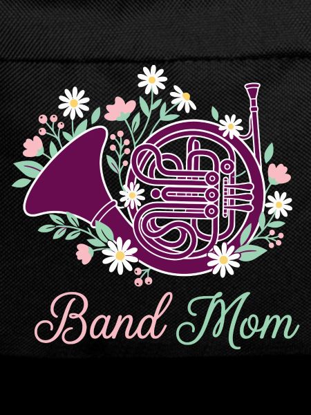 Band Mom Floral Horn