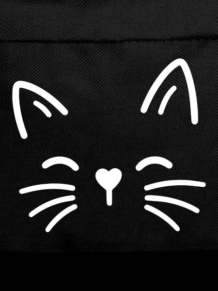 Cute cat with heart nose