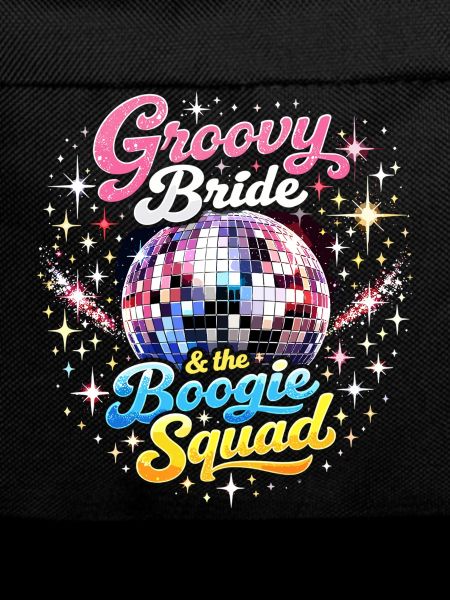 Groovy Bride & Boogie Squad JGA Diskokugel