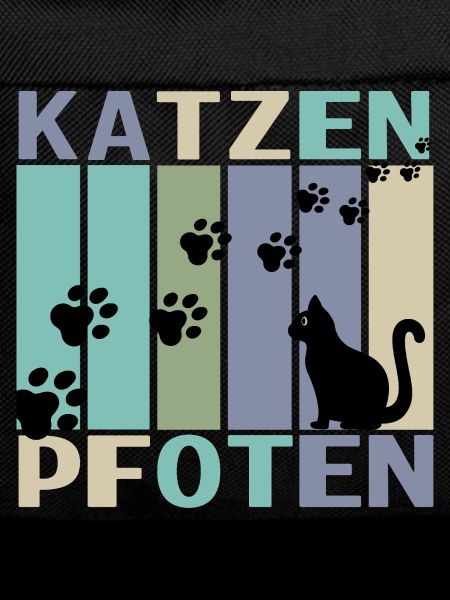 Katzen Pfoten Retro Design
