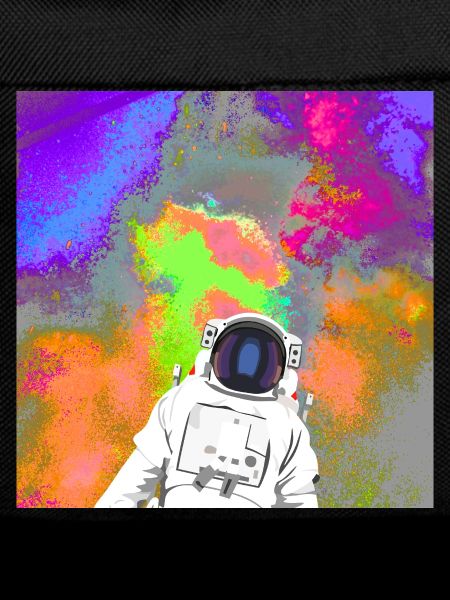 Astronaut im Farbnebel