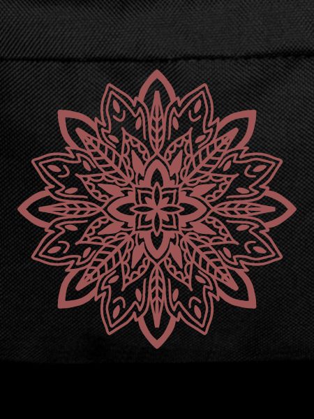 Karmesinrote Mandala-Blüte
