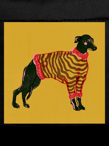 WHIPPET IN STREIFEN