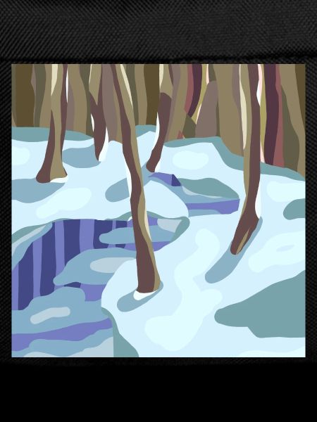 Pastell-Stil Winterwald