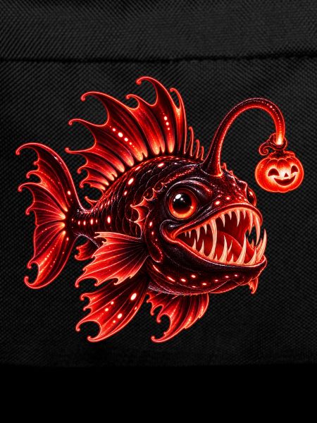 Roter biolumineszenter Laternenfisch