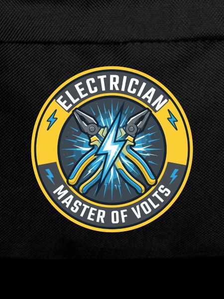 Elektriker Master Of Volts Blitzabzeichen-Geschenk