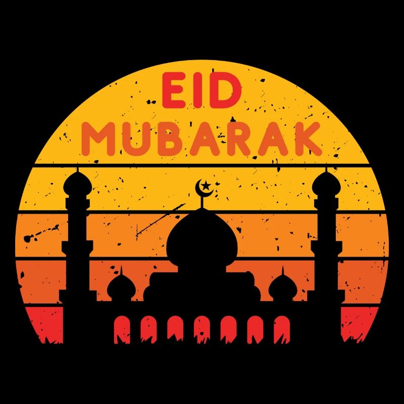 Ramadan Eid Mubarak Sunset Colors
