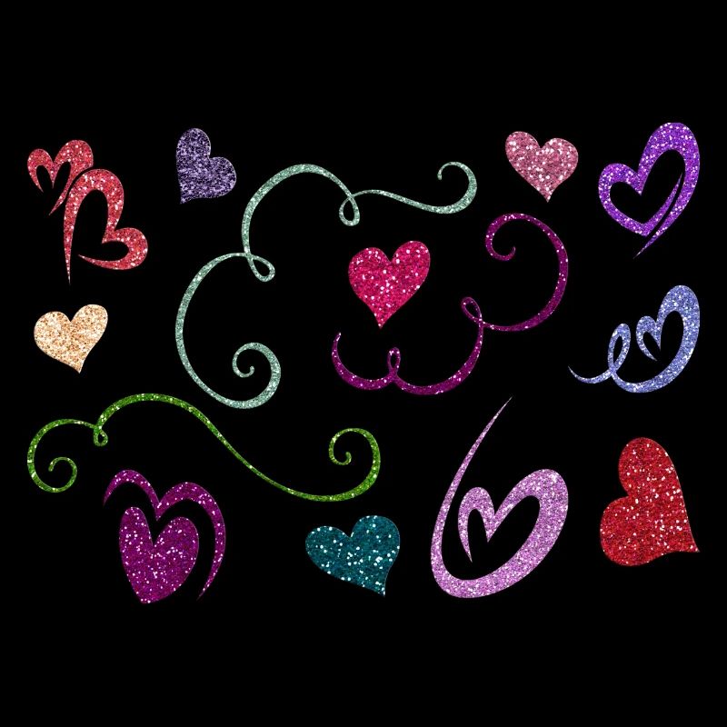 Glitter Heart Design