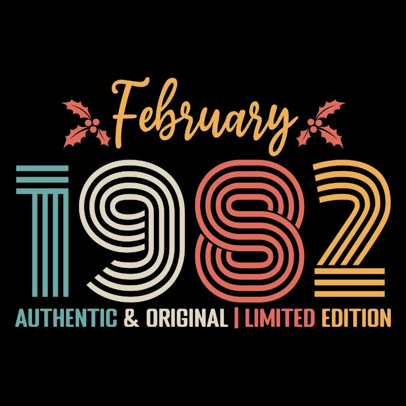 February 1982 Birthday February 1982 Retro