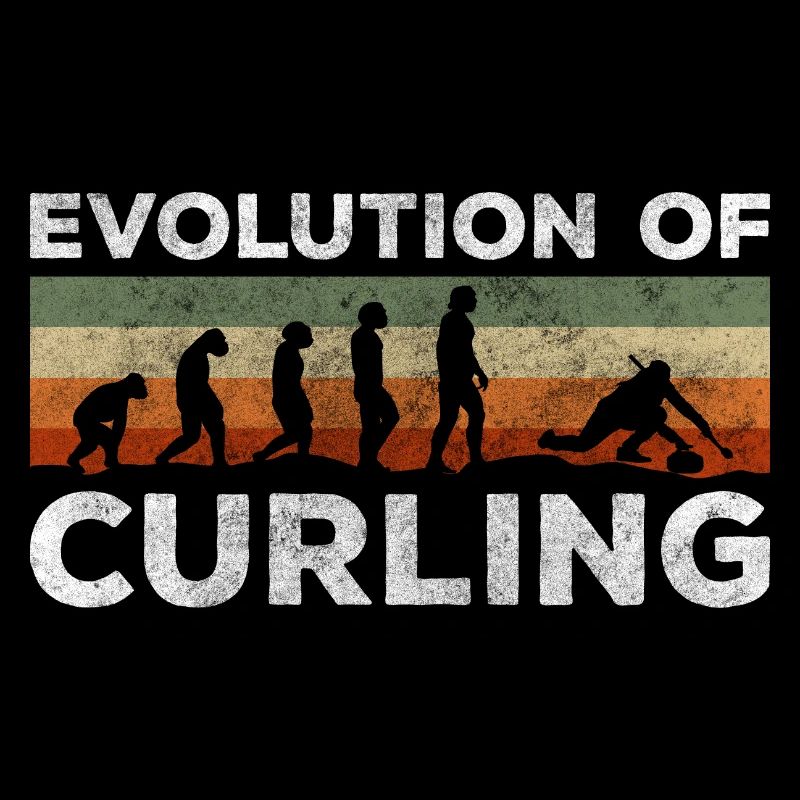 Gagnant de l'équipe de curling, bâtons sportifs