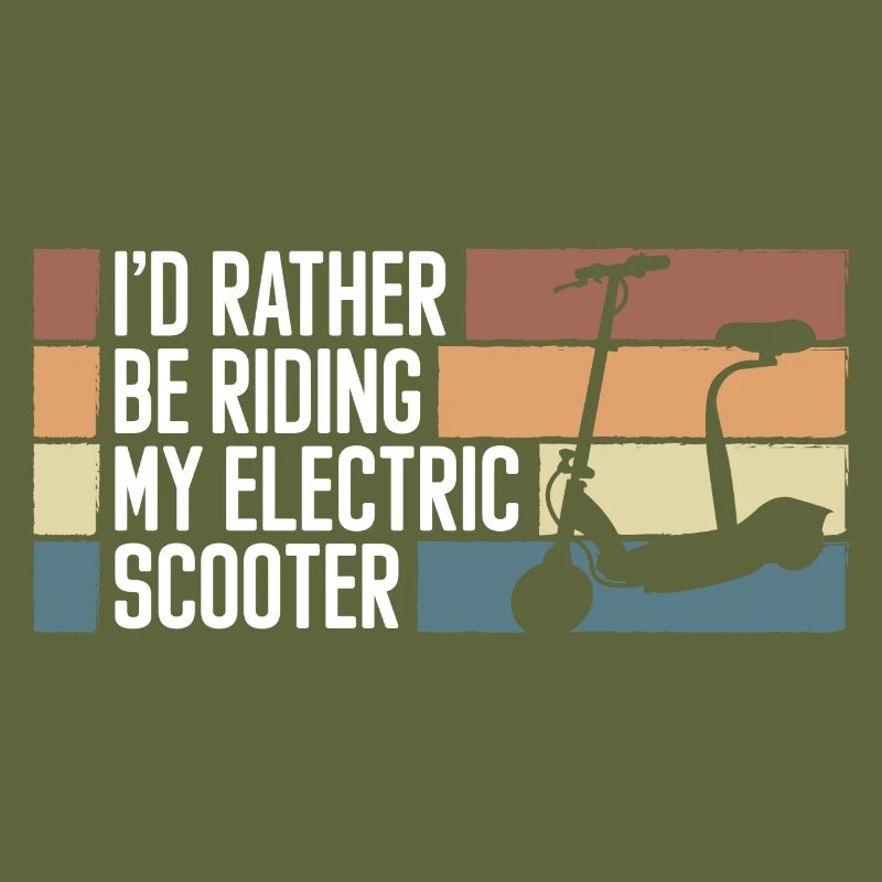 Rollerfahrer E-Roller Hybrid