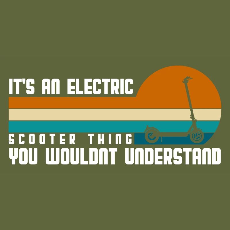 Rollerfahrer E-Bike E-Roller Hybrid