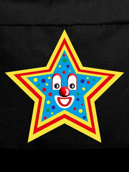 Karneval Stern mit Konfetti.