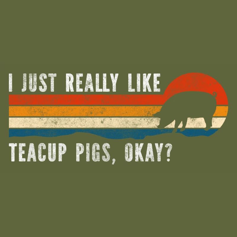Tasse de thé Cochon à queue bouclée