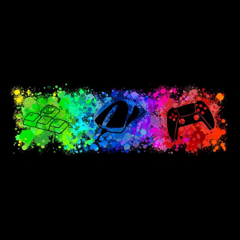 WASD Mouse Controller Rainbow