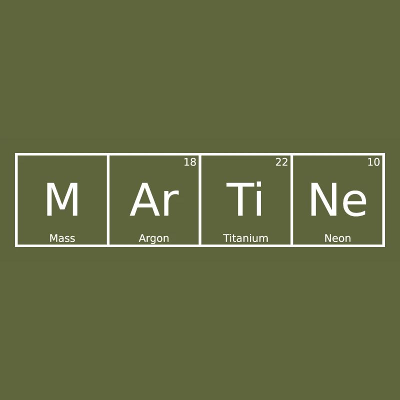 Martine Name First Name Chemistry Periodic Table Element