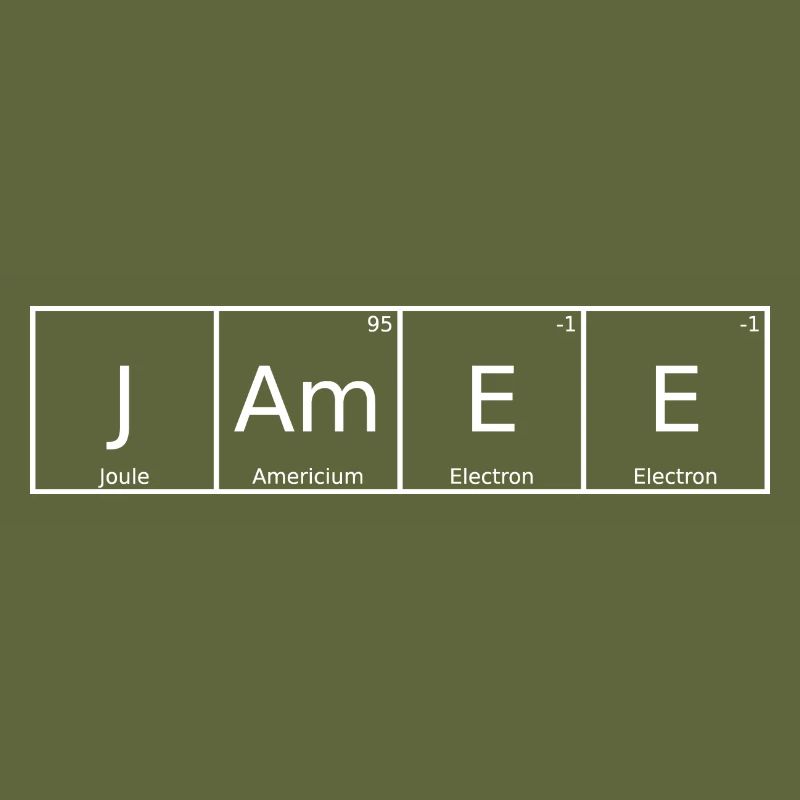Jamee Surname First Name Chemistry Periodic Table Elements