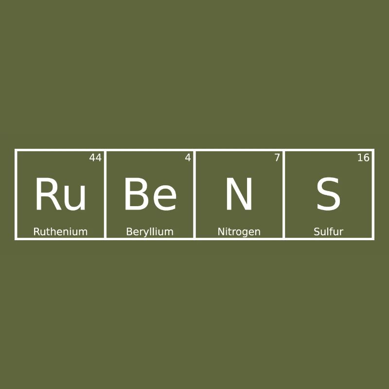 Rubens Name First Name Chemistry Periodic Table Elements
