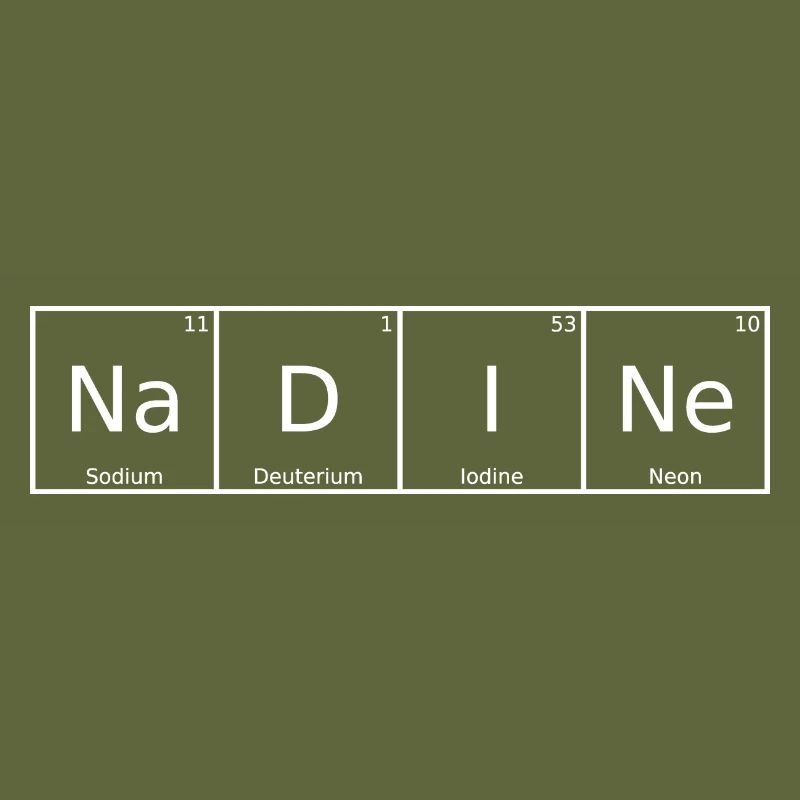 Nadine Surname First Name Chemistry Periodic Table Elements