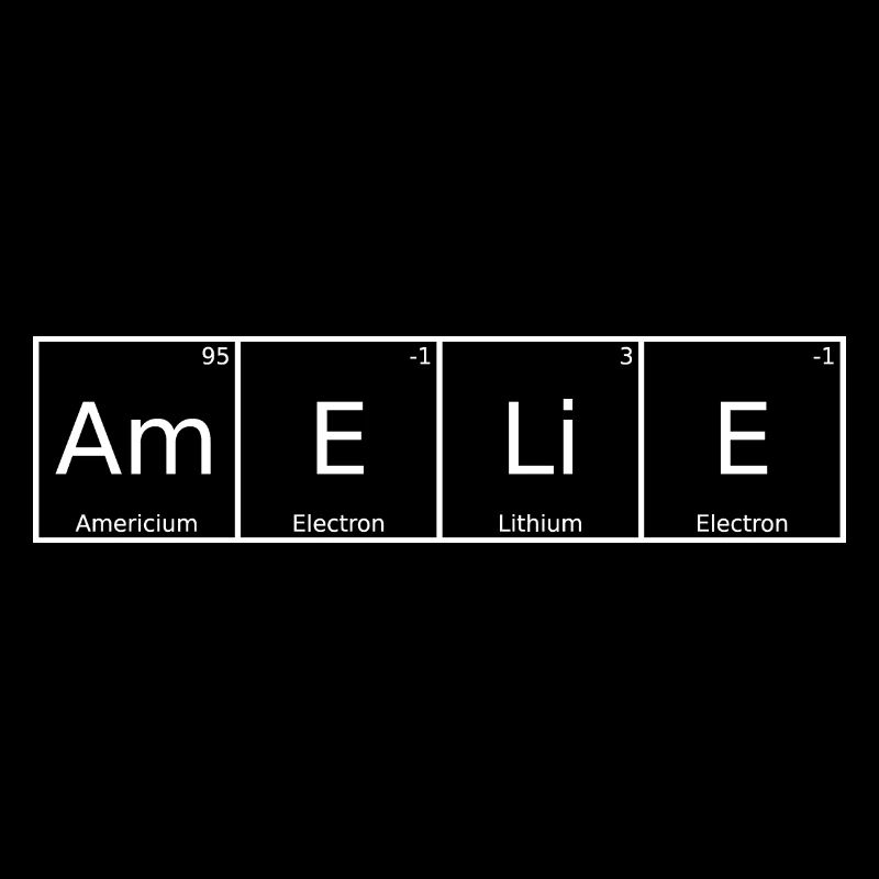 Amelie Surname First Name Chemistry Periodic Table Elements