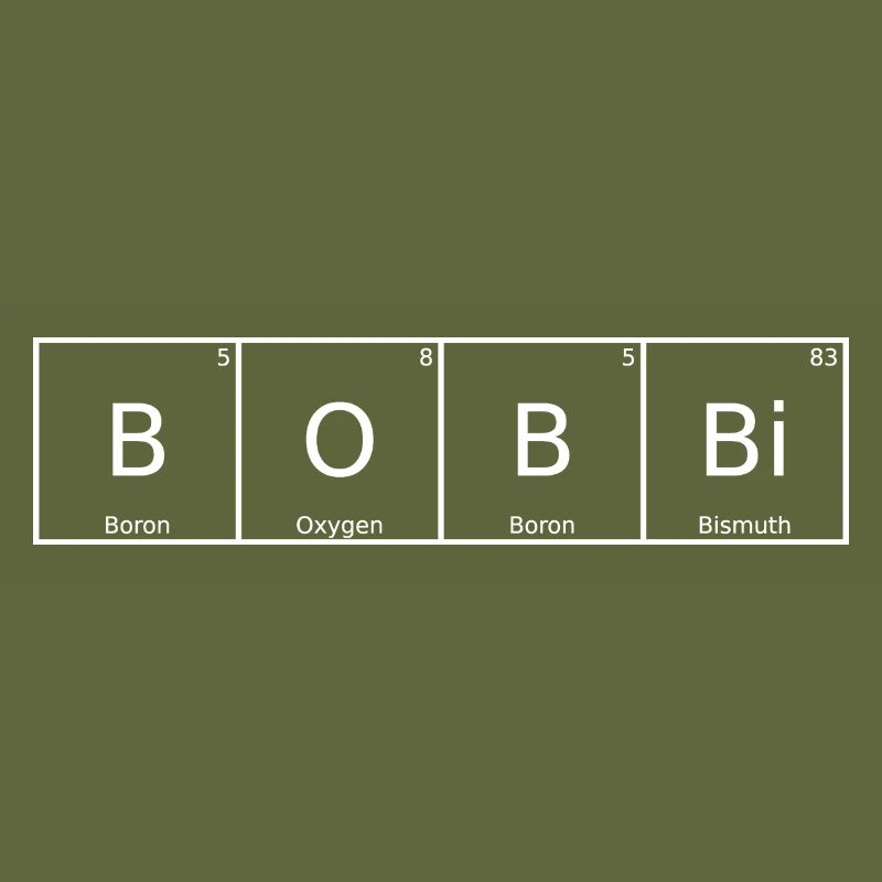 Bobbi Surname First Name Chemistry Periodic Table Elements