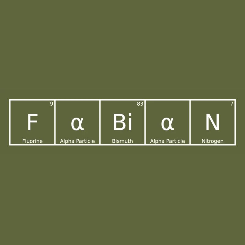 Fabian Name First Name Chemistry Periodic Table Elements