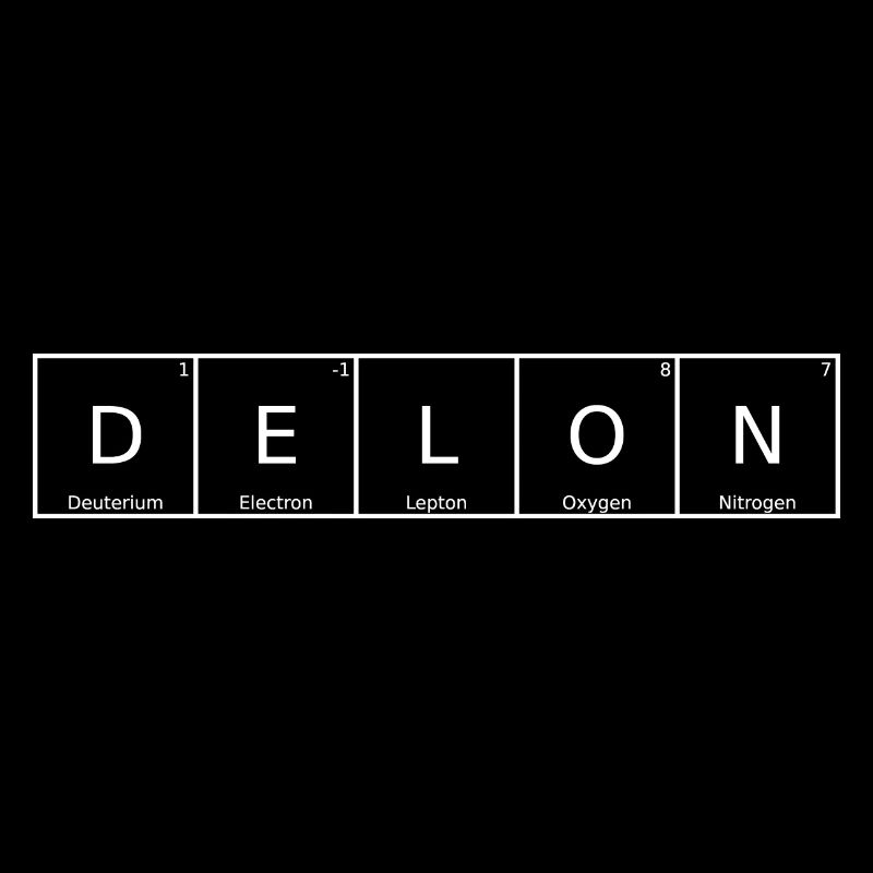 Delon Name First Name Chemistry Periodic Table Elements