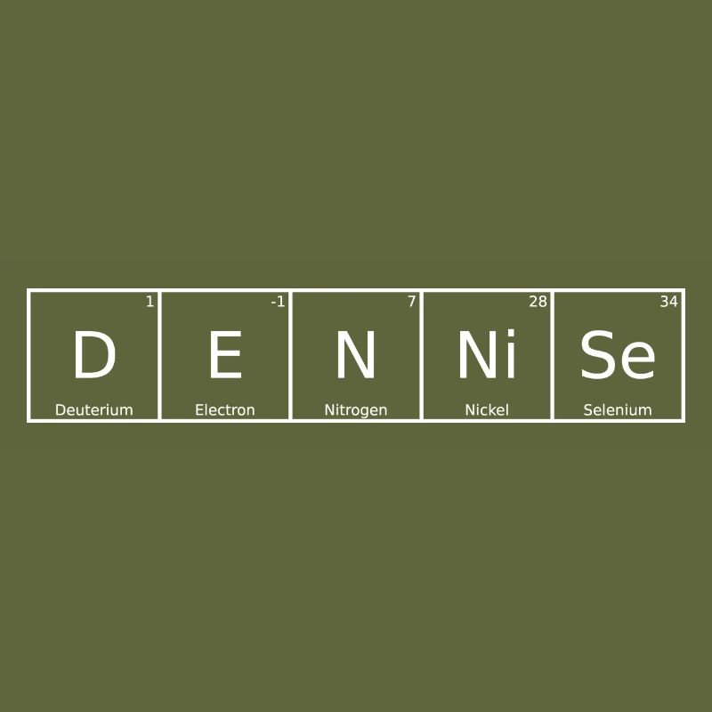 Dennise Name First Name Chemistry Periodic Table Element