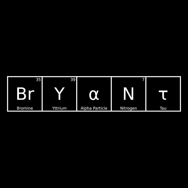 Bryant Surname First Name Chemistry Periodic Table Elements