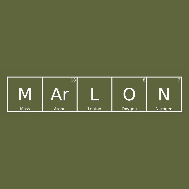 Marlon Name First Name Chemistry Periodic Table Elements