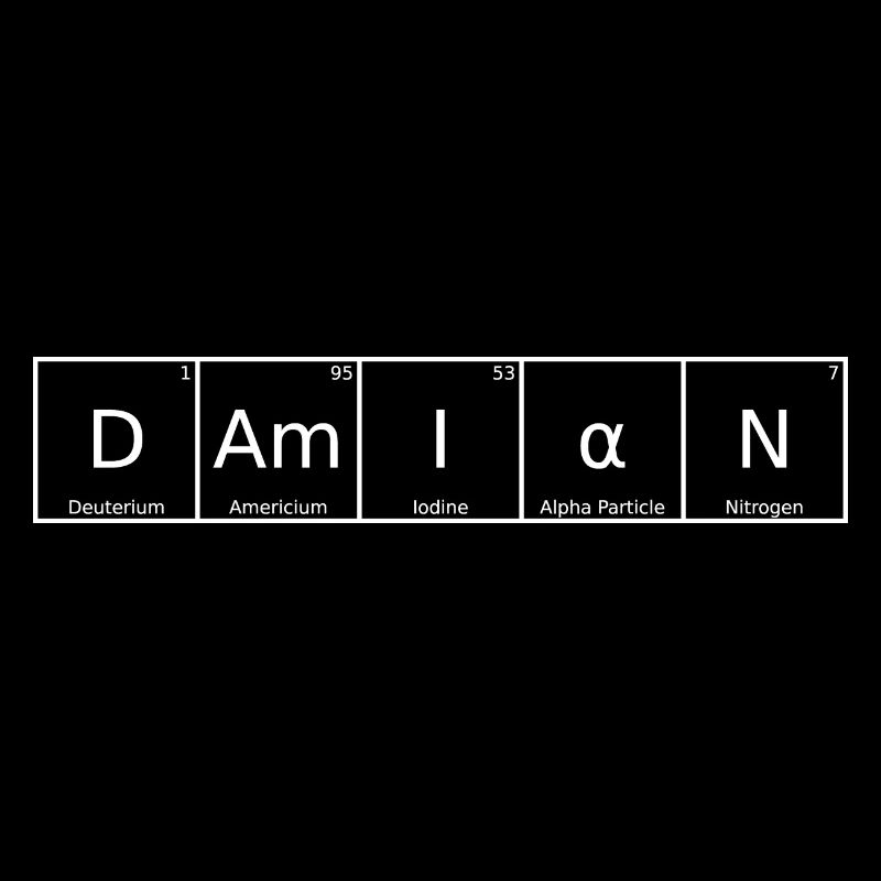Damian Name First Name Chemistry Periodic Table Elements