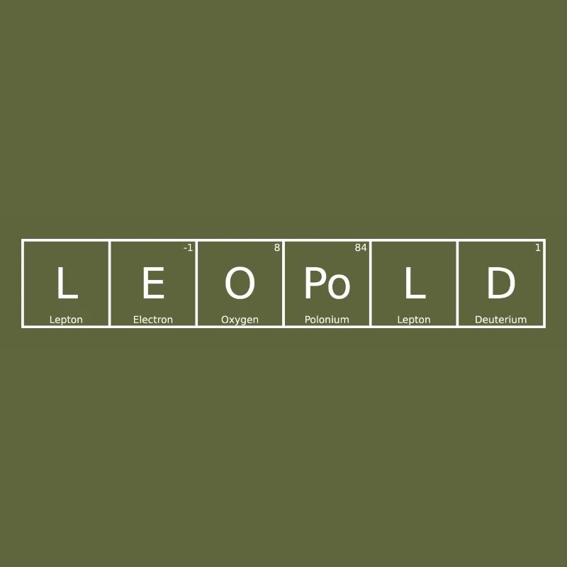 Leopold Name First Name Chemistry Periodic Table Element