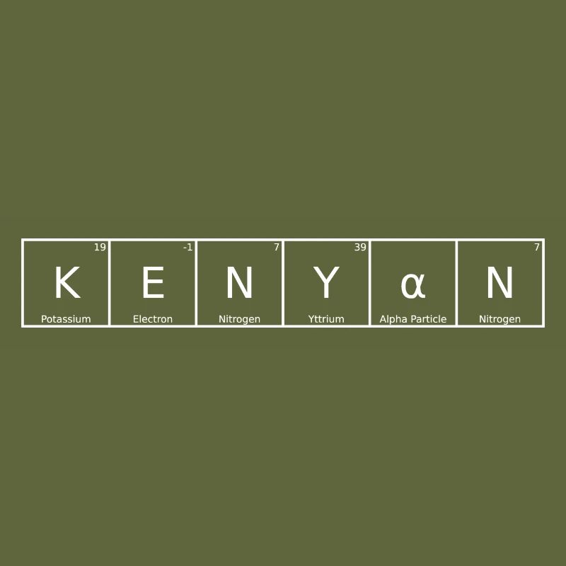 Kenyan Name First Name Chemistry Periodic Table Elements